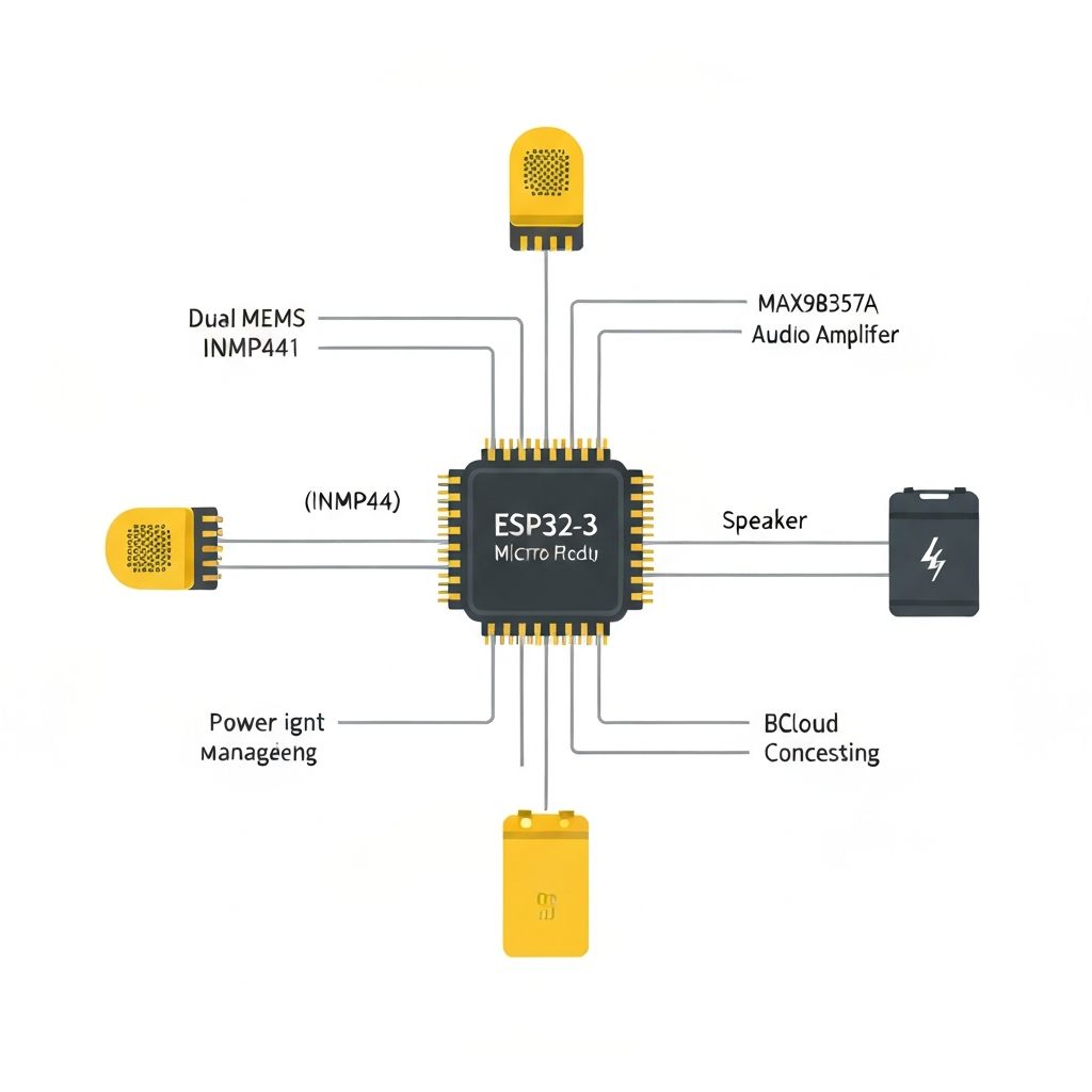 ESP32-S3 AI Voice Assistant Donanım Mimarisi